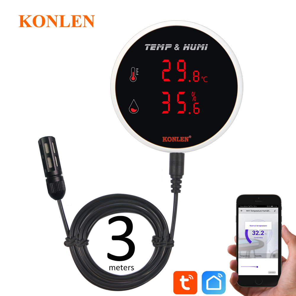 Smart Home Kitchen - Czujnik temperatury i wilgotności Tuya WiFi,