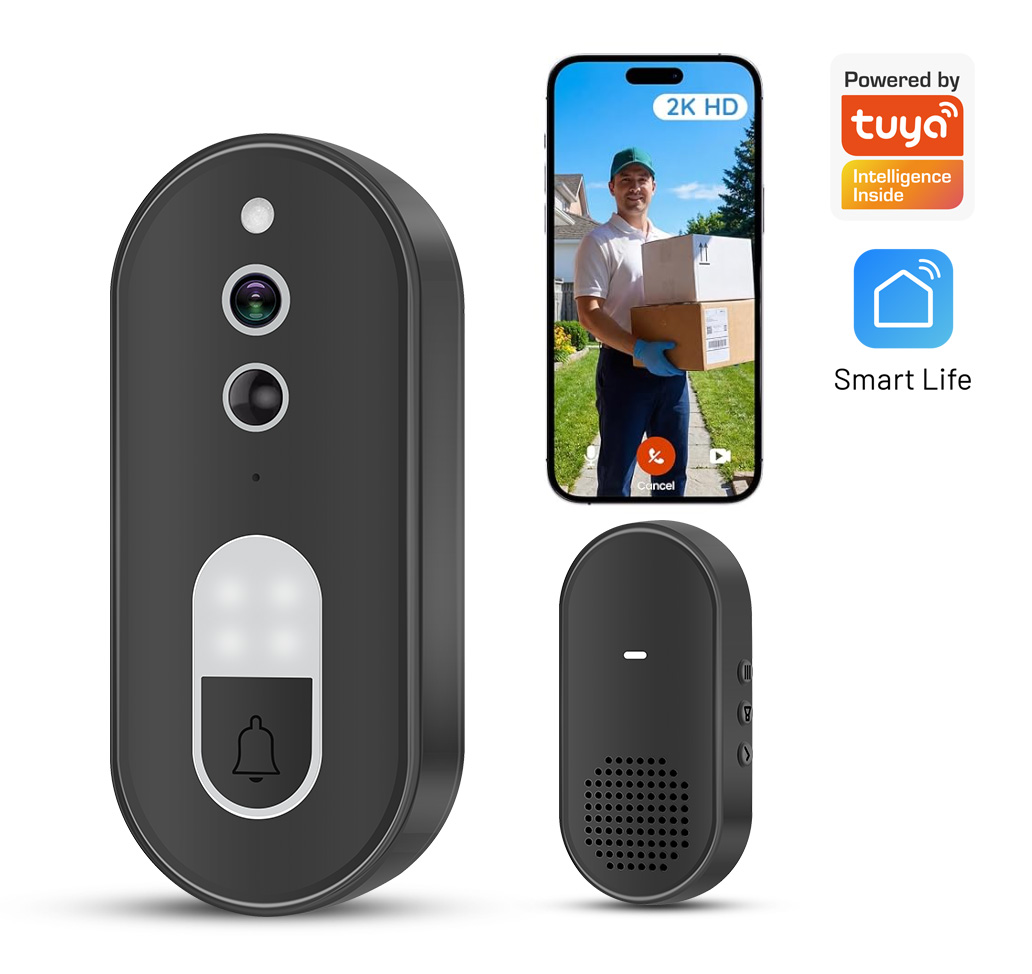 Smart Home Video Doorbell Enhanced Security With Smart Doorbell - Tuya 1080P HD Bezprzewodowy Wideodomofon WiFi