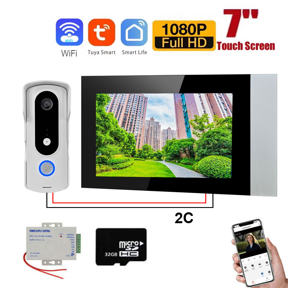 Smart Home Video Doorbell Enhanced Security With Smart Doorbell - 2-przewodowy inteligentny dom Tuya Wifi 1080P