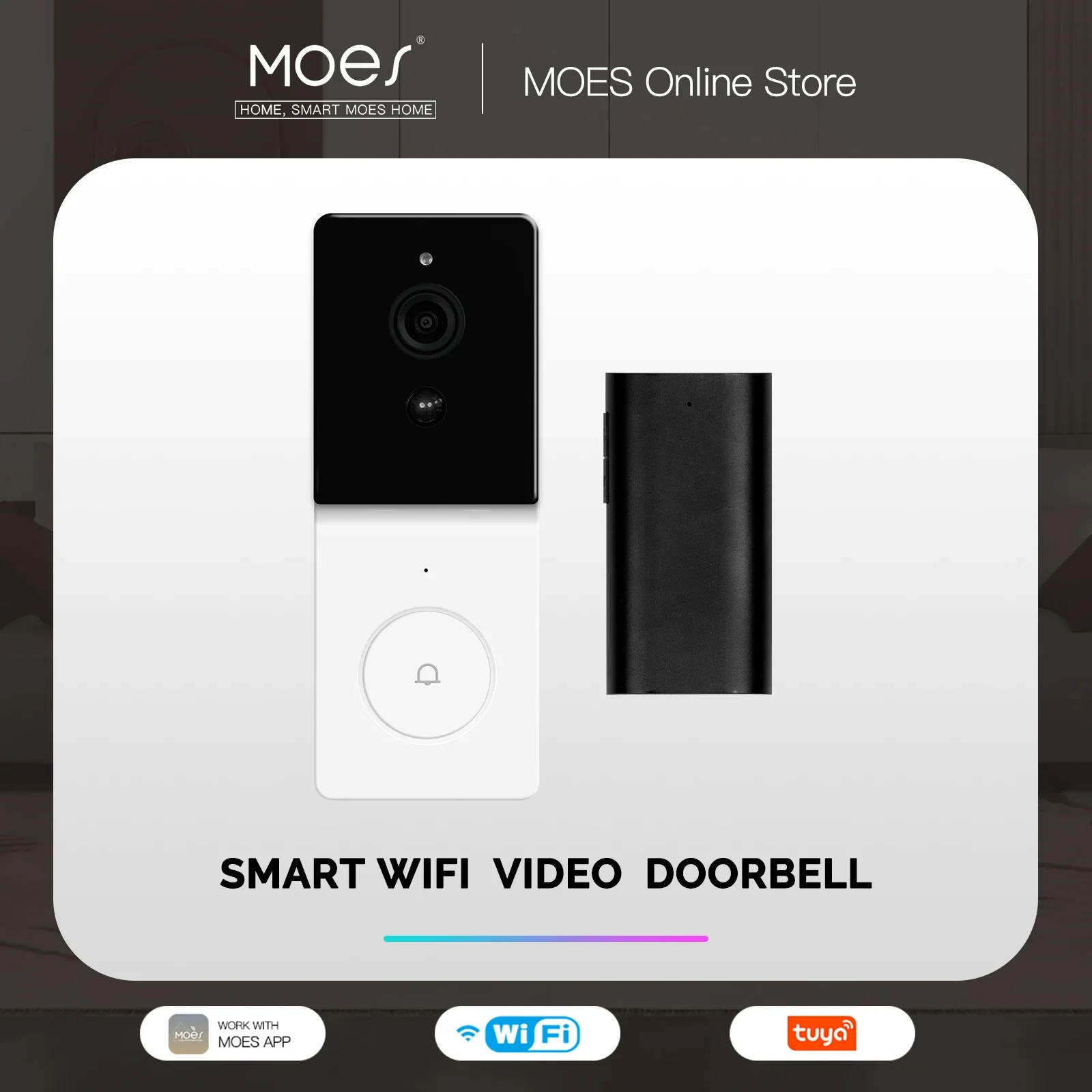 Smart Home Video Doorbell Enhanced Security With Smart Doorbell - MOES Tuya Inteligentny wideodomofon WiFi z