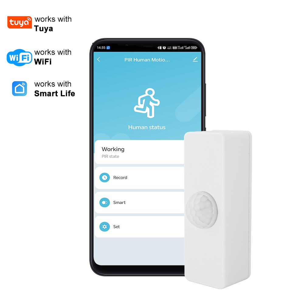 Smart Home Monitoring - Czujnik ruchu PIR Tuya Smart, inteligentny