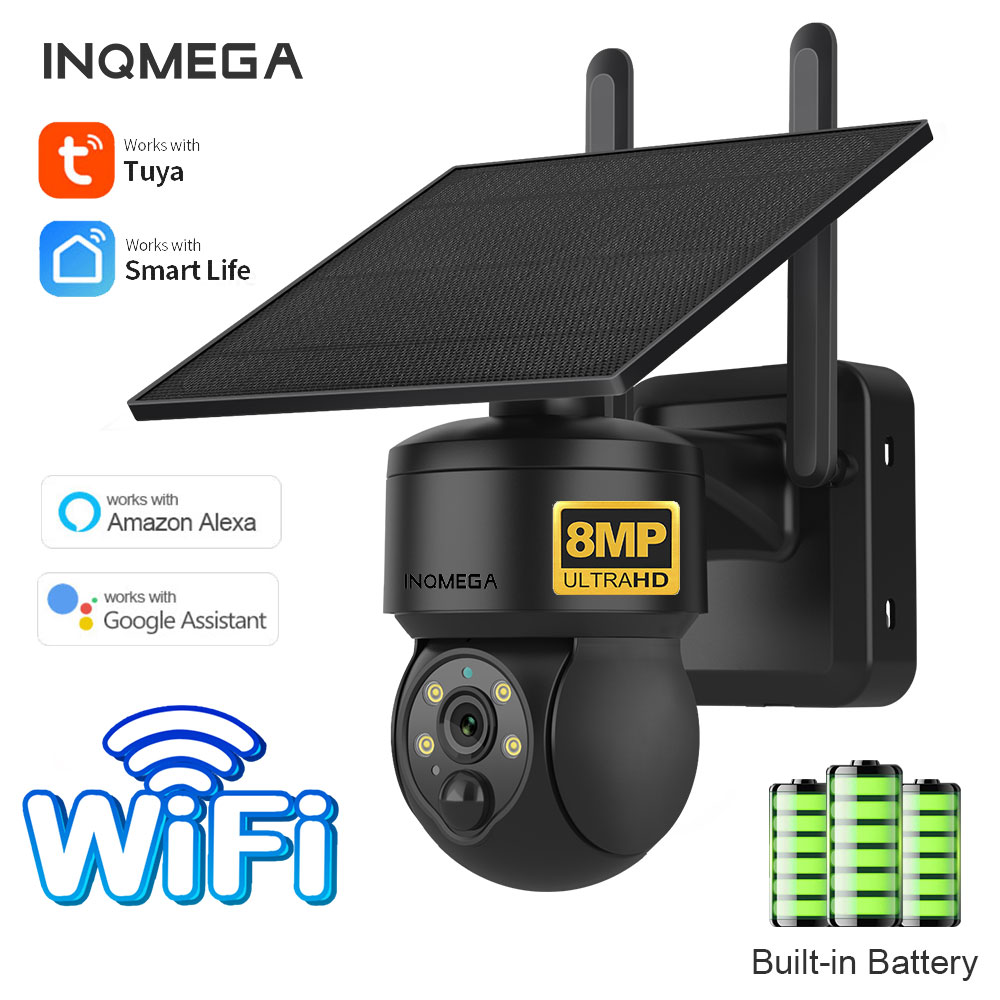 Smart Home Outdoor Camera - INQMEGA 8MP TUYA Kamera solarna z