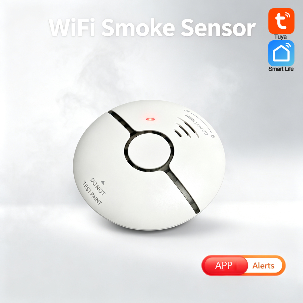 Smart Smoke Detector - Bezprzewodowy czujnik dymu 2.4G WiFi do