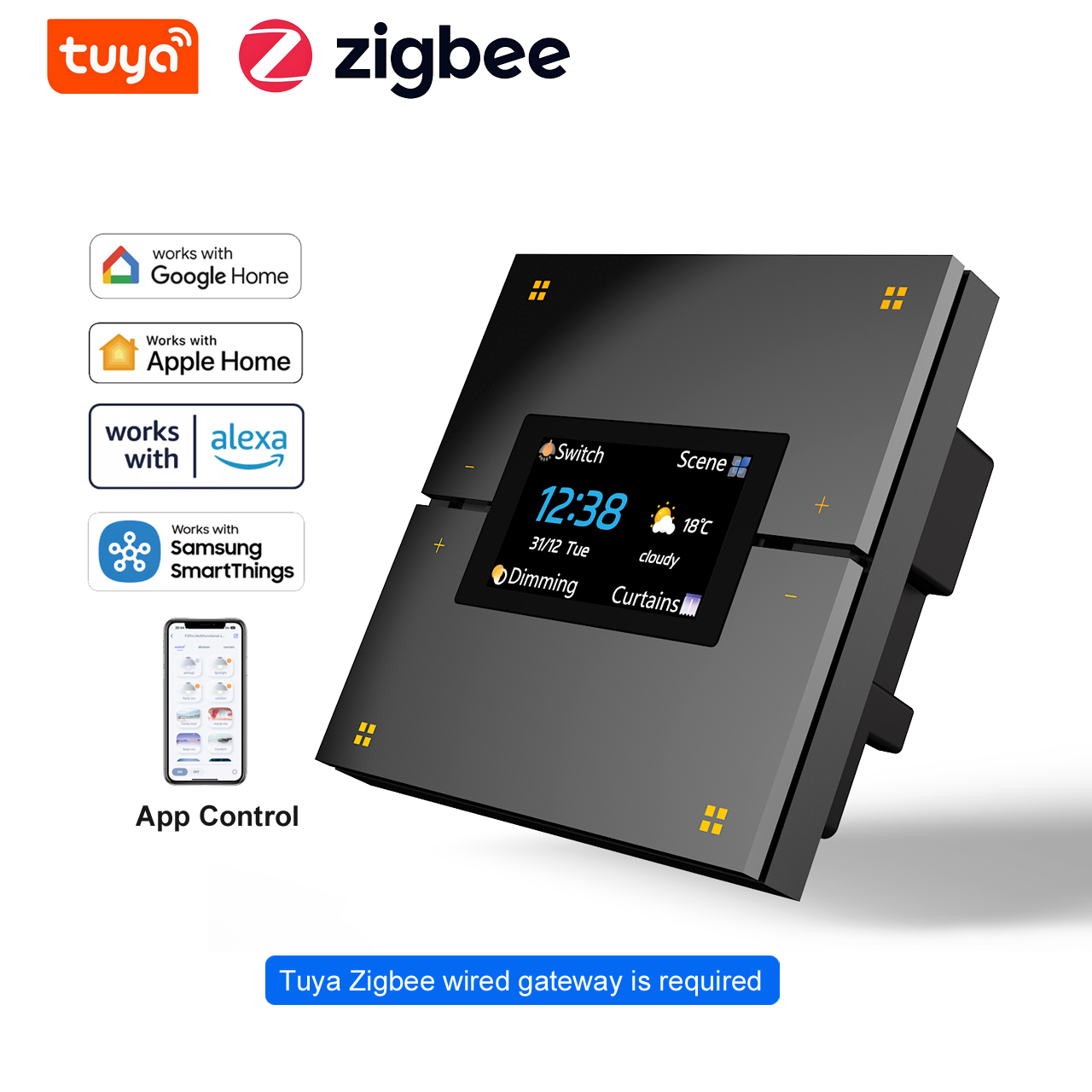 Smart Home Hotel - M9 Pro 8-przyciskowy UK Tuya Inteligentny