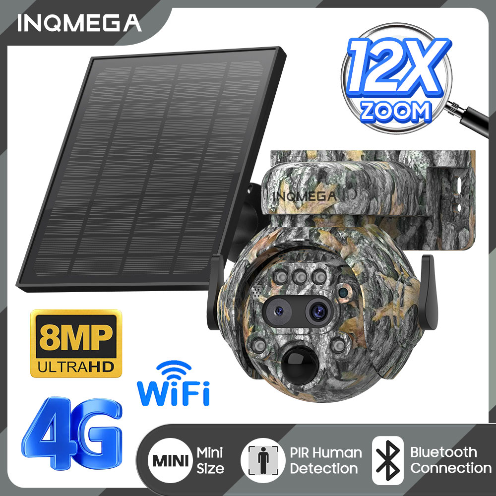 Smart Home Outdoor Camera - INQMEGA 8MP Kamera zasilana energią słoneczną