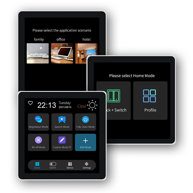 Smart Home Monitoring - FUERS 4-calowy ekran dotykowy wielofunkcyjny inteligentny