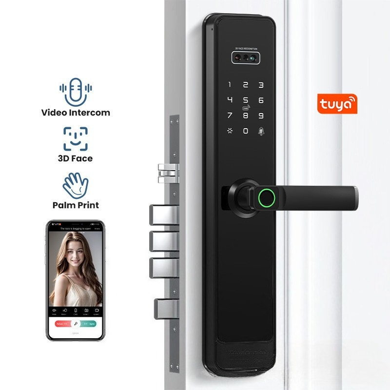 Smart Home Battery Camera - EGFirtor Półautomatyczny Zamek na Odcisk Palca