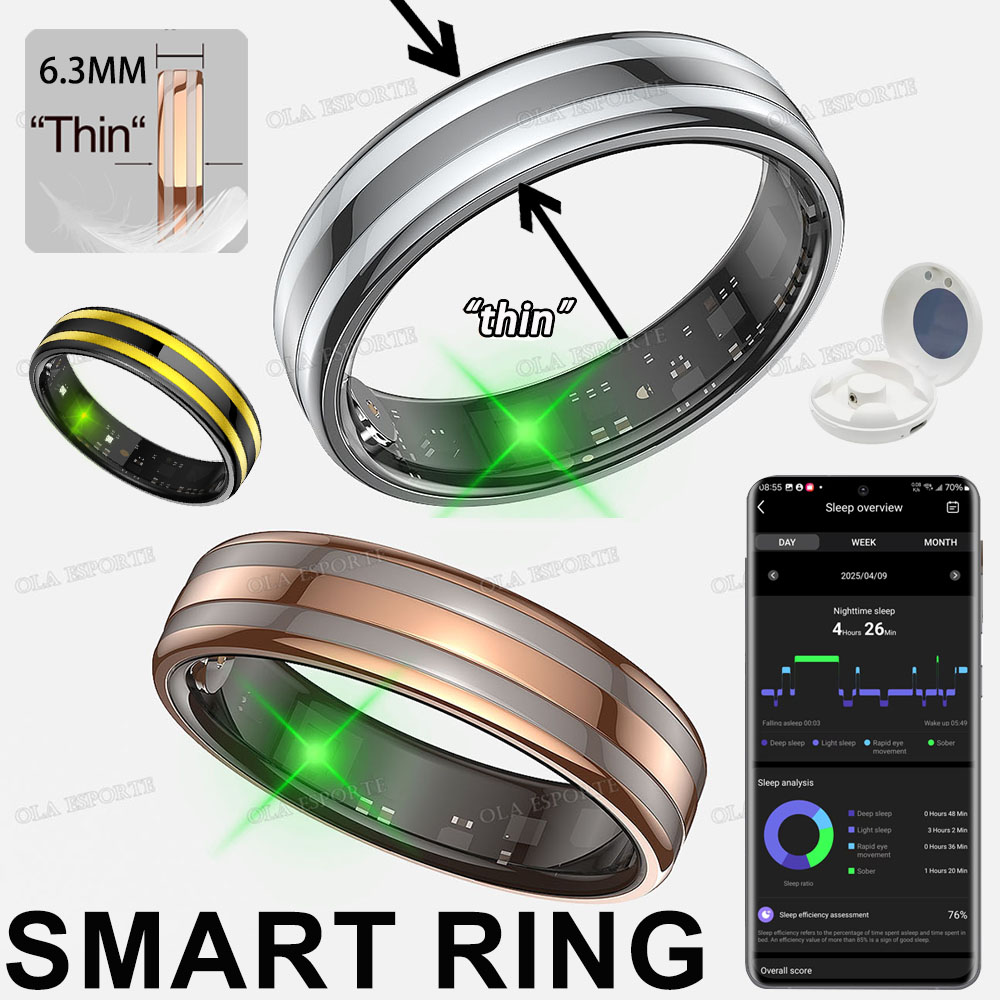 Smart Home Trainer - Nowy inteligentny pierścień monitorujący tętno, stres,