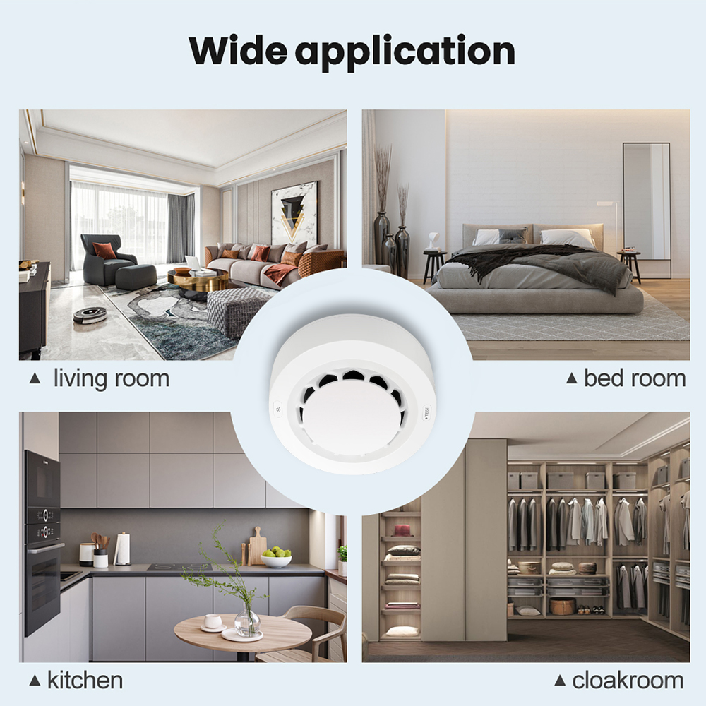 Czujnik dymu Tuya ZigBee, foto – Smart Smoke Detector recenzja i cena