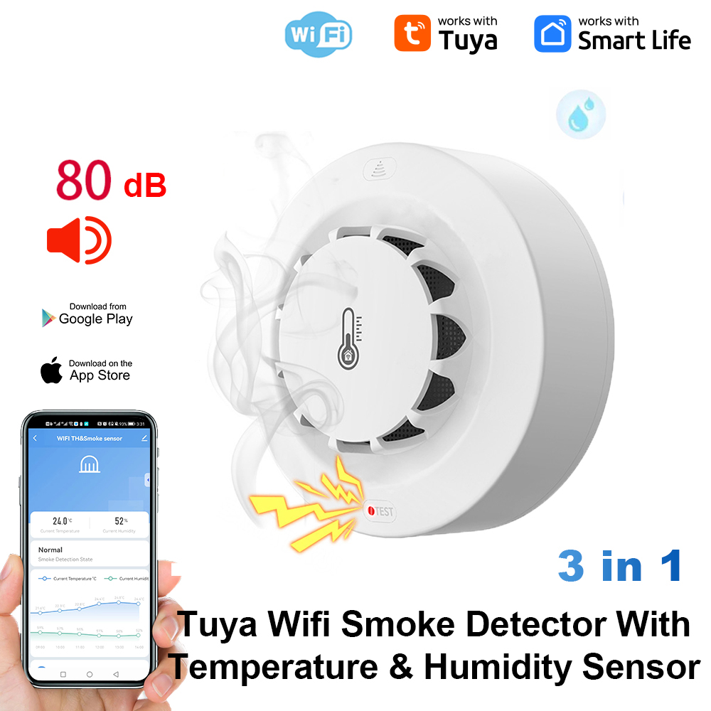 Czujnik temperatury i wilgotno – Smart Smoke Detector recenzja i cena