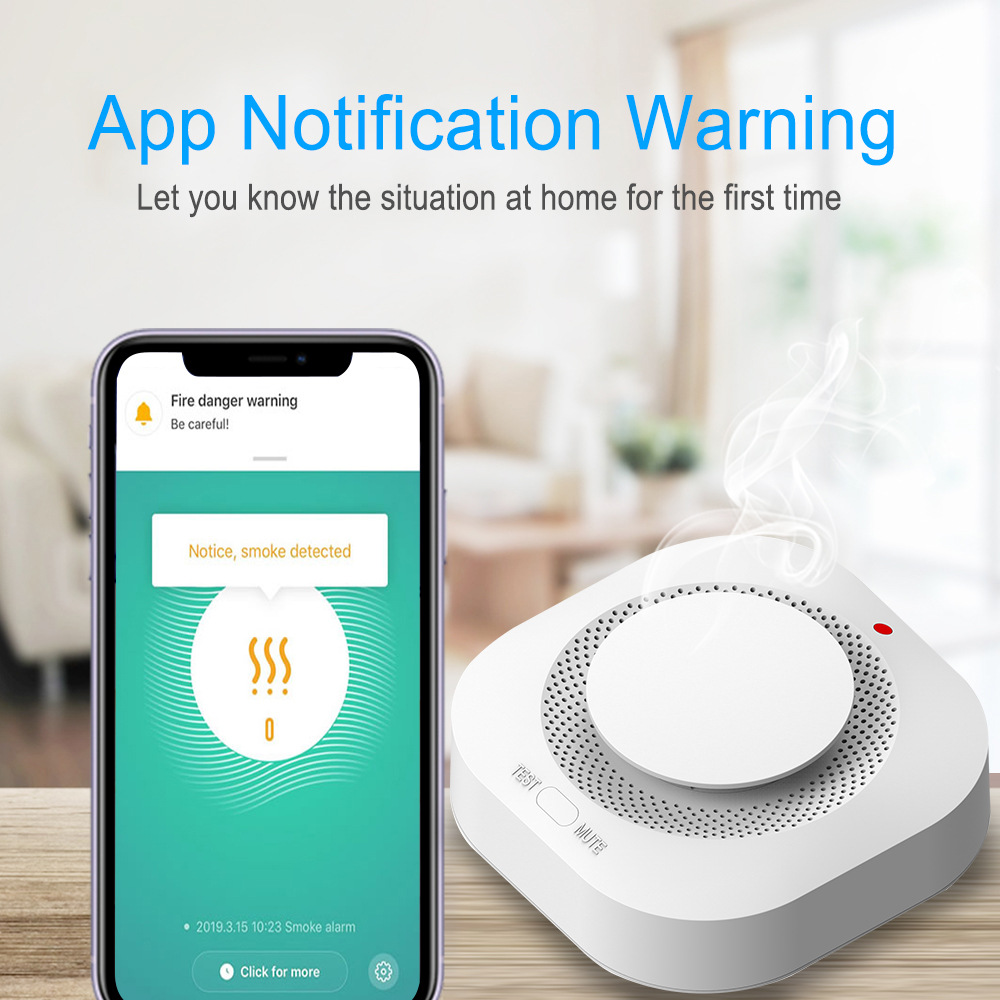Czujnik dymu Tuya WiFi Zigbee  – Smart Smoke Detector recenzja i cena