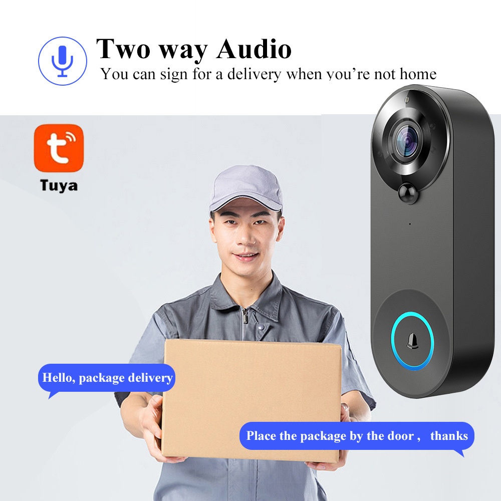 Tuya Bezprzewodowy Dzwonek do  – Smart Home Video Doorbell Enhanced Security With Smart Doorbell recenzja i cena
