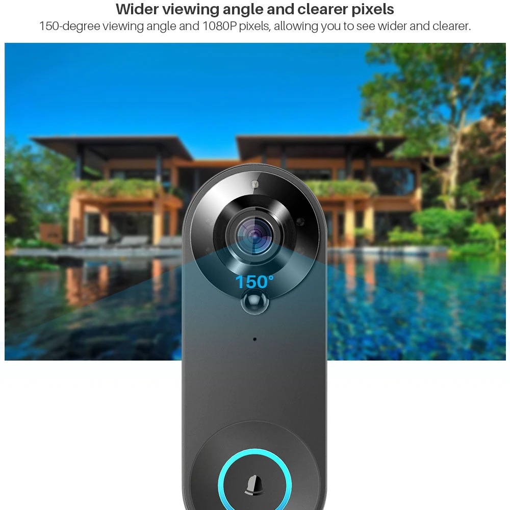 Tuya Bezprzewodowy Dzwonek do  – Smart Home Video Doorbell Enhanced Security With Smart Doorbell recenzja i cena