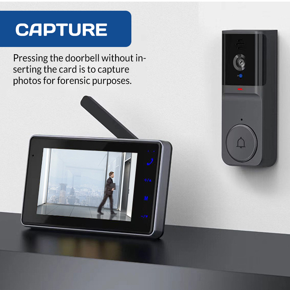 Bezprzewodowy wizjer wideo z e – Smart Home Video Doorbell Enhanced Security With Smart Doorbell recenzja i cena