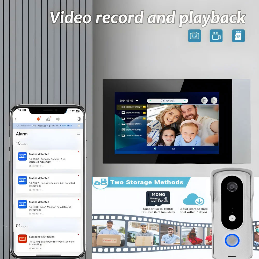 2-przewodowy inteligentny dom  – Smart Home Video Doorbell Enhanced Security With Smart Doorbell recenzja i cena