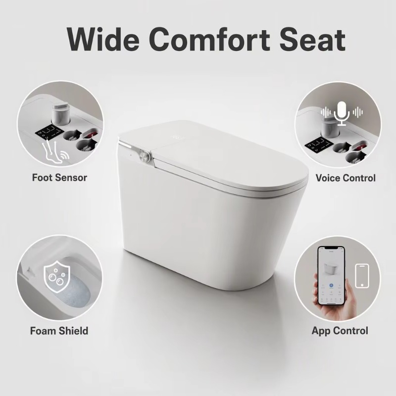 Biała inteligentna toaleta z k – Smart Home Hotel recenzja i cena