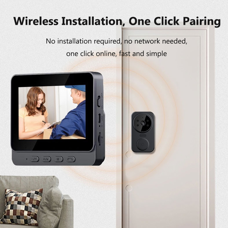 Dzwonek wideo WiFi bezprzewodo – Smart Home Video Doorbell Enhanced Security With Smart Doorbell recenzja i cena