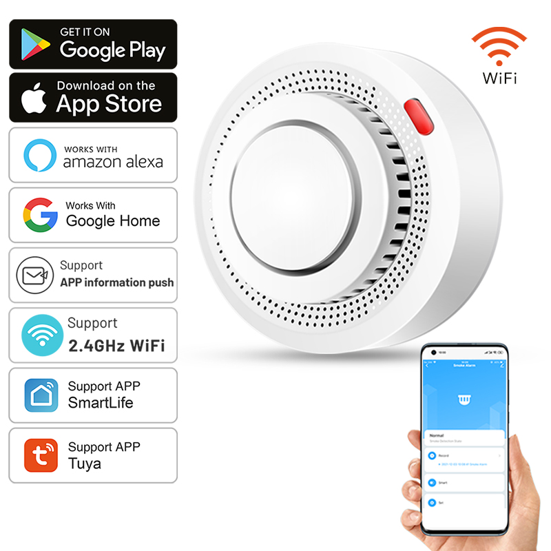 Czujnik dymu Tuya Smart WiFi,  – Smart Smoke Detector recenzja i cena