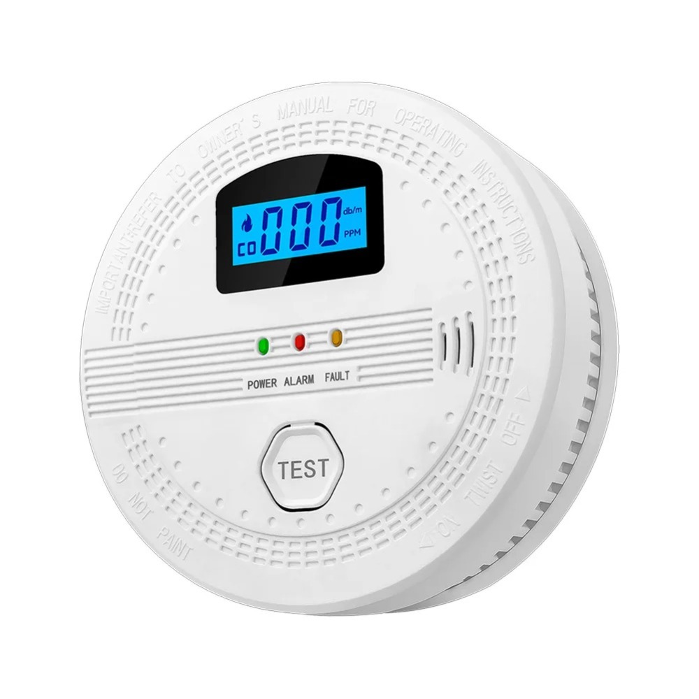 Cyfrowy wyświetlacz LCD 2 w 1, – Smart Smoke Detector recenzja i cena