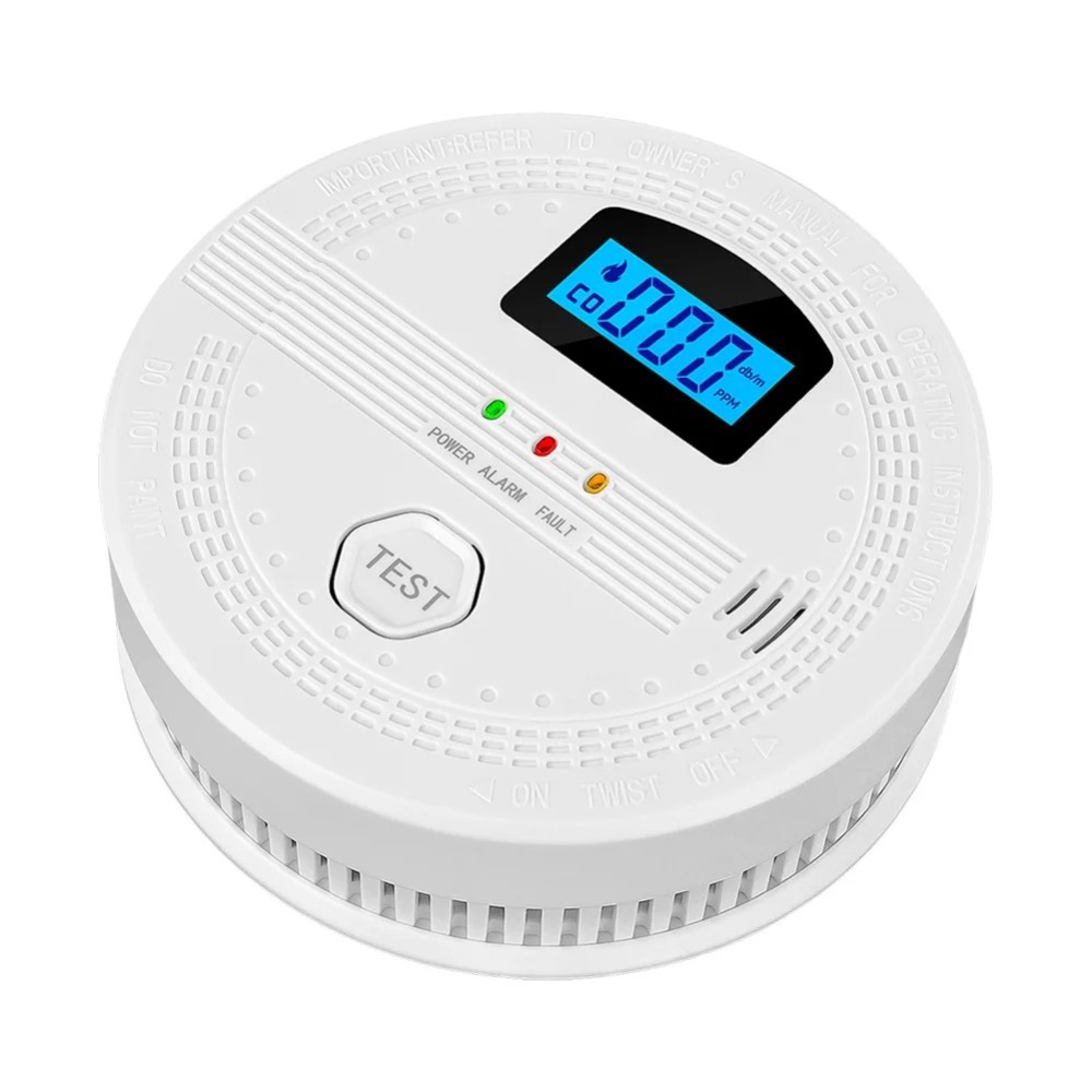 Cyfrowy wyświetlacz LCD 2 w 1, – Smart Smoke Detector recenzja i cena