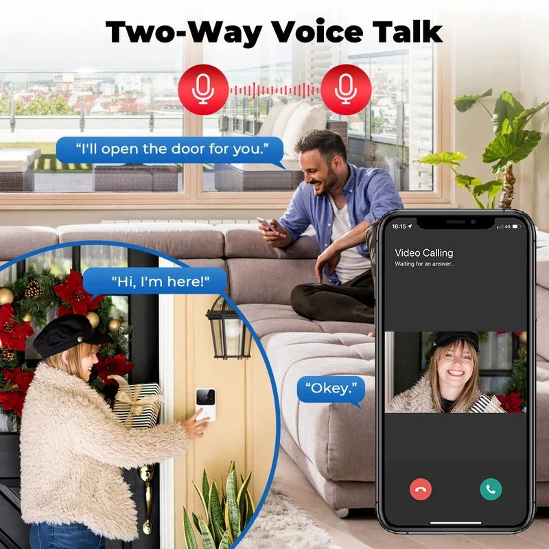 Inteligentny dzwonek do drzwi  – Smart Home Video Doorbell Enhanced Security With Smart Doorbell recenzja i cena