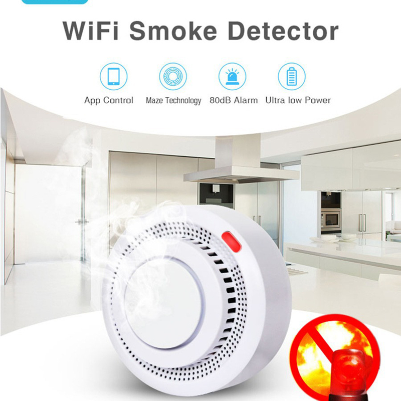 Czujnik dymu Tuya Smart WIFI,  – Smart Smoke Detector recenzja i cena