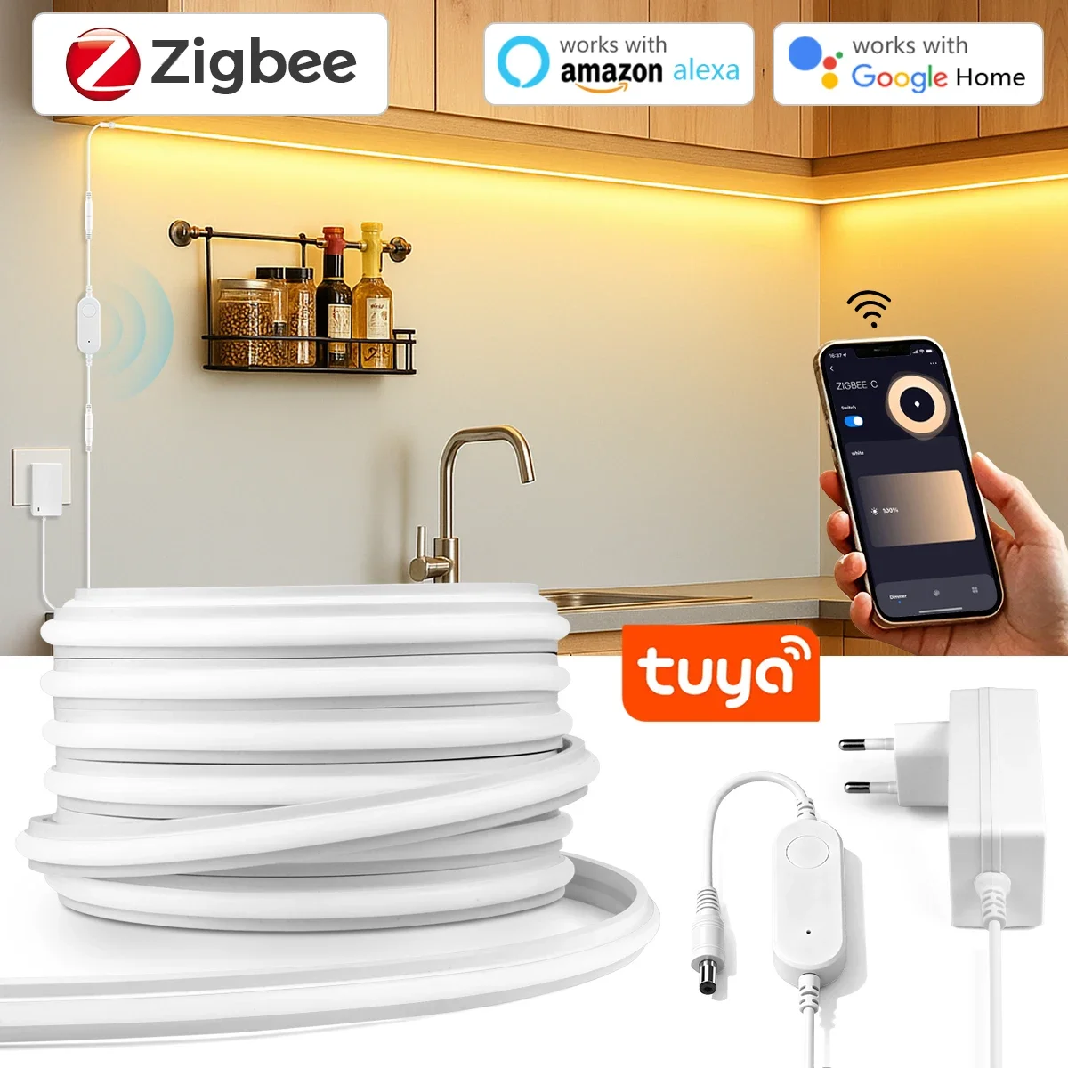 Taśma LED Neon Zigbee 3.0 24V  – Smart Home Kitchen recenzja i cena