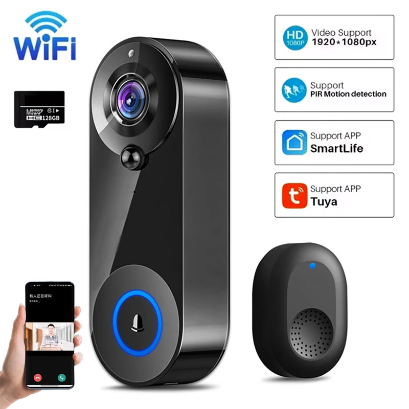 Kamera dzwonkowa Tuya 1080P Wi – Smart Home Video Doorbell Enhanced Security With Smart Doorbell recenzja i cena