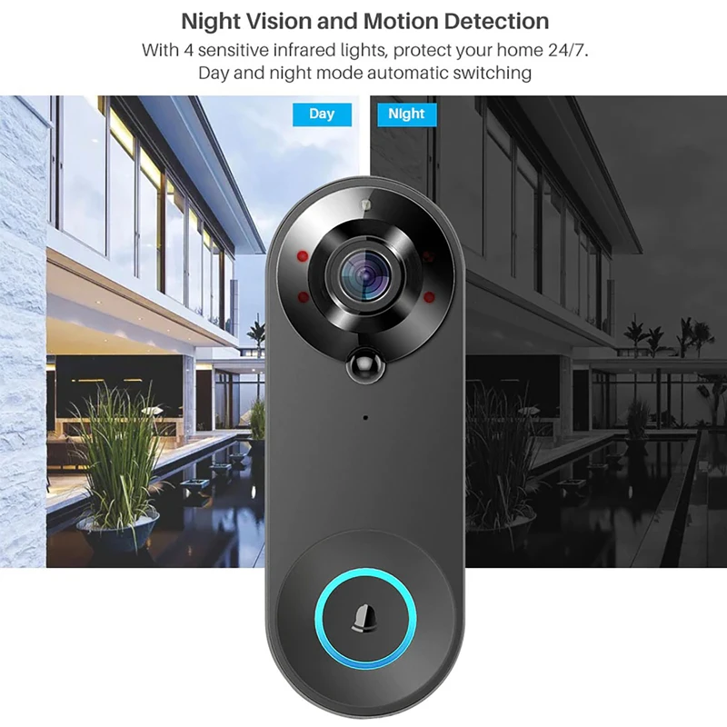Kamera dzwonkowa Tuya 1080P Wi – Smart Home Video Doorbell Enhanced Security With Smart Doorbell recenzja i cena