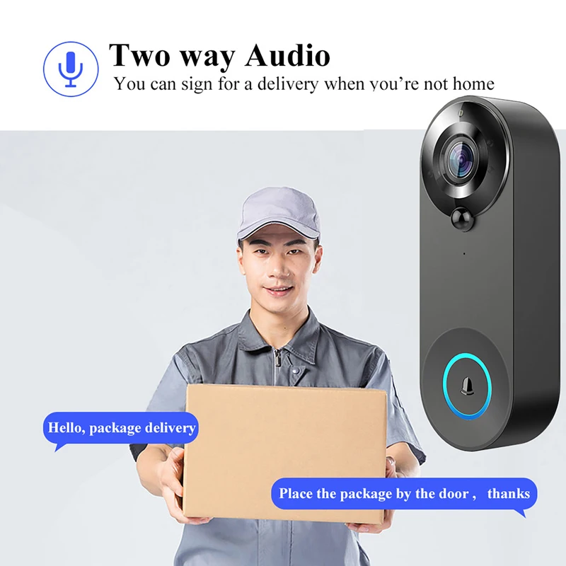 Kamera dzwonkowa Tuya 1080P Wi – Smart Home Video Doorbell Enhanced Security With Smart Doorbell recenzja i cena